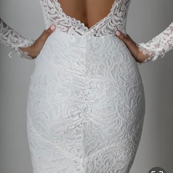 Grace Loves Lace Custom Wedding Gown & Veil SZ S-M NWOT - Picture 6 of 15